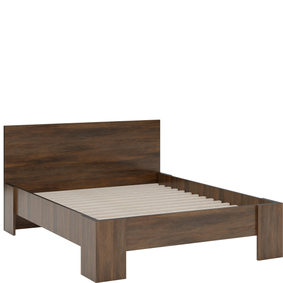 Łóżko 160 x 200 ze stelażem L160 FRIDA 2 SYPIALNIA SHIRIN WALNUT Podstawowe