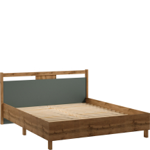 Łóżko 160 x 200 ze stelażem L160 INDYGO SYPIALNIA GREEN Podstawowe