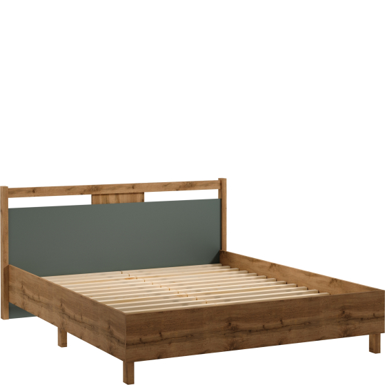 Łóżko 160 x 200 ze stelażem L160 INDYGO SYPIALNIA GREEN Podstawowe