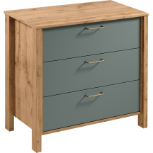 Komoda 3 szuflady K3S INDYGO SYPIALNIA GREEN Podstawowe