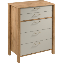 Komoda 5 szuflad K5S INDYGO SYPIALNIA BEIGE Podstawowe