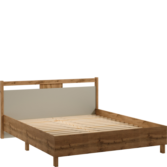 Łóżko 160 x 200 ze stelażem L160 INDYGO SYPIALNIA BEIGE Podstawowe