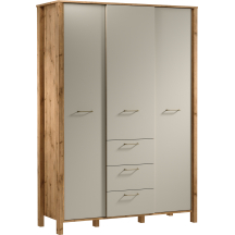 Szafa trzydrzwiowa S3D3S INDYGO SYPIALNIA BEIGE Podstawowe