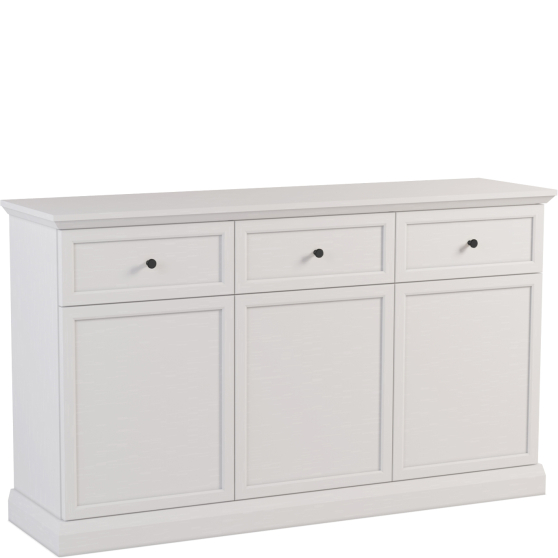 Komoda z drzwiami i szufladami K3D3S LUCCA BIAŁY OPAL Podstawowe