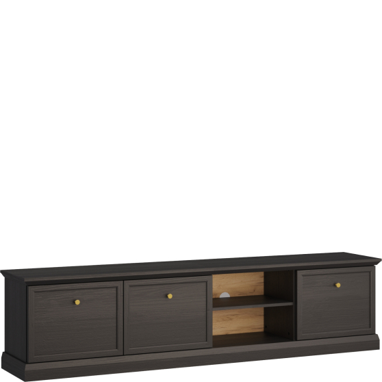 Szafka RTV pod telewizor RTV3D LUCCA CZARNY GRAFIT Podstawowe