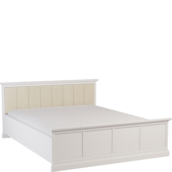 Łóżko 160 x 200 ze stelażem L160 LUCCA SYPIALNIA BIAŁY OPAL Podstawowe