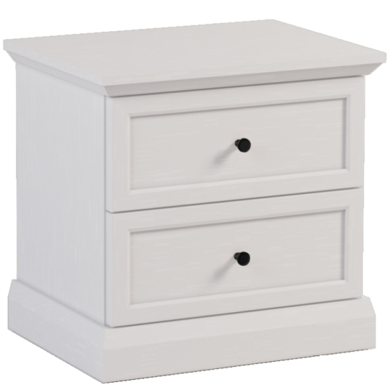 Szafka nocna SN LUCCA SYPIALNIA BIAŁY OPAL Podstawowe