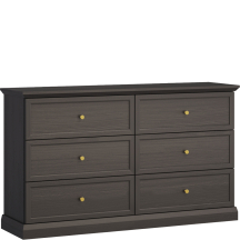 Komoda z szufladami K6S LUCCA SYPIALNIA CZARNY GRAFIT Podstawowe