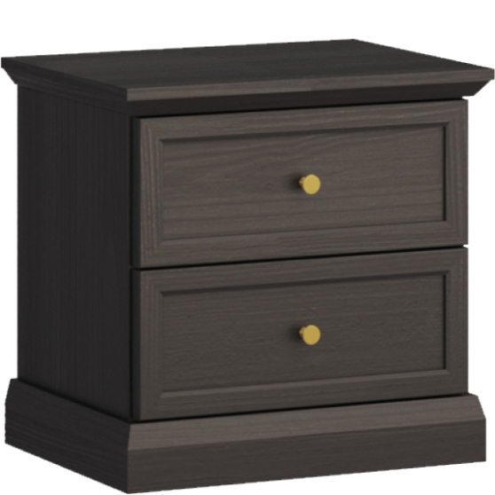 Szafka nocna SN LUCCA SYPIALNIA CZARNY GRAFIT Podstawowe