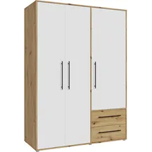 Szafa ubraniowa 3-drzwiowa MKSS833-C830 Biały / Dąb Artisan JUPITER Podstawowe