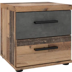 Szafka nocna skandynawska WNK08-C754 Old Wood Vintage / Beton Ciemny WINNIE Podstawowe