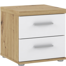 Szafka nocna WNK08-C804 Dąb Artisan / Biały WINNIE Podstawowe