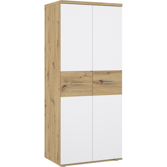 Szafa 2-drzwiowa 80 cm WNS92-C830 Dąb Artisan / Biały WINNIE Podstawowe