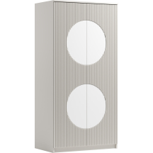 Szafa dwudrzwiowa z frezowanym frontem Kaszmir CASHMERE Podstawowe