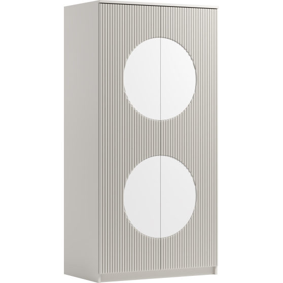 Szafa dwudrzwiowa z frezowanym frontem Kaszmir CASHMERE Podstawowe