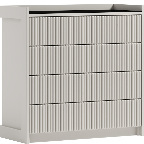 Komoda z frezowanym frontem Kaszmir CASHMERE Podstawowe