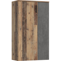 Szafka na buty wysoka NET106 Old Wood Vintage / Beton Ciemnoszary BTS321-C754 Podstawowe