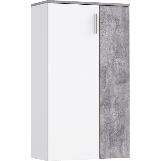 Szafka na buty wysoka NET106 Biały / Beton Jasnoszary BTS321-C296A Podstawowe