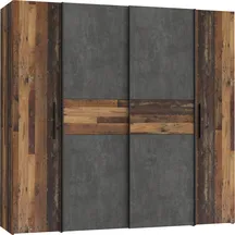 Szafa z drzwiami przesuwnymi i uchylnymi KLTS62321-C754 Old-Wood Vinatge / Beton Ciemnoszary NARAGO Podstawowe
