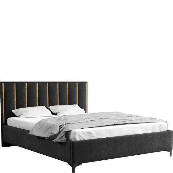 Łóżko tapicerowane WOTAN 160 x 200 ze stelażem i pojemnikiem Podstawowe