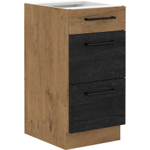 Szafka dolna stojąca 3 szuflady 40 D 3S VIGO DARK Podstawowe