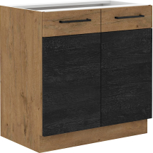 Szafka dolna stojąca 2 drzwi 80 D 2F VIGO DARK Podstawowe