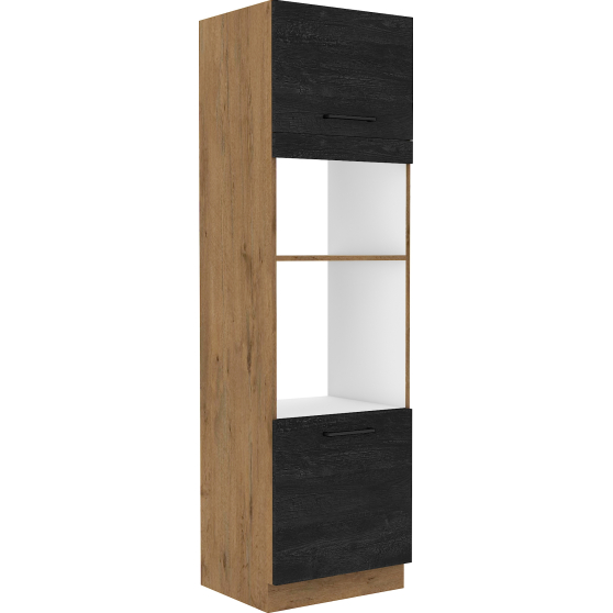 Szafka dolna wysoka słupek pod zabudowę piekarnika i mikrofali 60 DPM-210 2F VIGO DARK Podstawowe