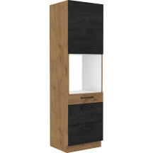 Szafka dolna wysoka słupek pod zabudowę piekarnika 60 DPS-210 3S 1F VIGO DARK Podstawowe