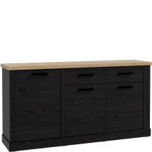 Komoda 2 szuflady 3 szafki DURK231L-M954 Dąb Cabezone DURO Podstawowe