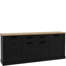 Komoda 2 szuflady 4 szafki DURK241-M954 Dąb Cabezone DURO Podstawowe