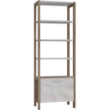 Regał z szafką DURR716-J10 Sosna Biała / Dąb Antyczny DURO Podstawowe