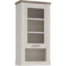 Witryna wisząca DURH111-T75 Pinia Biała / Dąb Antyczny DURO Podstawowe