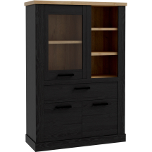 Kredens z witryną Lewy DURV521L-M954 Dąb Cabezone DURO Podstawowe