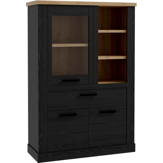 Kredens z witryną Lewy DURV521L-M954 Dąb Cabezone DURO Podstawowe