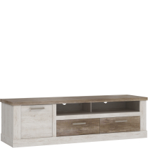 Szafka RTV Lewa DURT231L-T75 Pinia Biała / Dąb Antyczny DURO Podstawowe