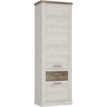 Szafa 2 drzwi 1 szuflada DURS812-T75 Pinia Biała / Dąb Antyczny DURO Podstawowe