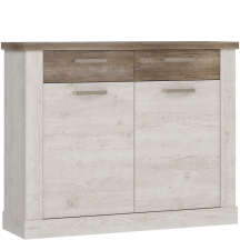 Szafka na buty 120 cm DURK222-T75 Pinia Biała / Dąb Antyczny DURO Podstawowe