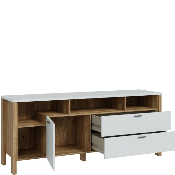 Szafka RTV pod telewizor Prawa SQMT221R-M826 * Dąb Mauvella