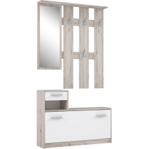 Przedpokój FOXI FOXD011-T19F Dąb Piaskowy / Biały Podstawowe