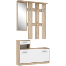 Przedpokój FOXI FOXD011-Q36F Dąb Sonoma / Biały Podstawowe