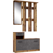 Przedpokój FOXI FOXD011-C943 Old- Wood Vintage / Beton Ciemnoszary Podstawowe