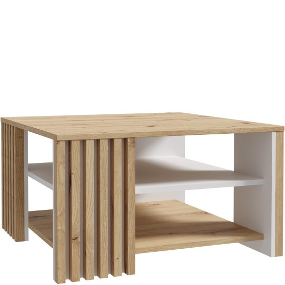 Ława z półkami CFTT5150-C881 Dąb Artisan / Biały CARDIGAN Podstawowe