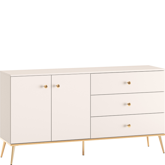 Duża kaszmirowa komoda z szufladami SELGIN Podstawowe