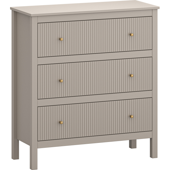 Komoda z szufladami Taupe KLEO Podstawowe