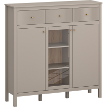 Kredens z szufladami Taupe KLEO Podstawowe