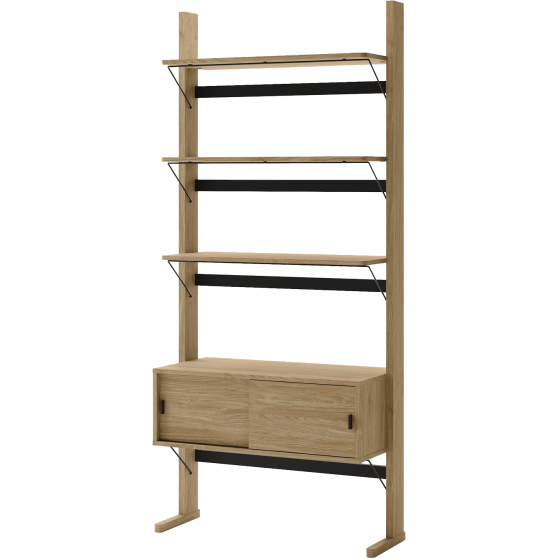 Regał ścienny biurowy z drzwiami OL-01 OLLIE Podstawowe