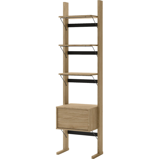 Wąski regał z szufladą OL-02 OLLIE Podstawowe