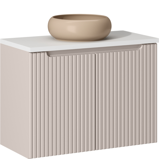 Szafka łazienkowa wisząca z umywalką 80 cm NOVA CASHMERE Podstawowe