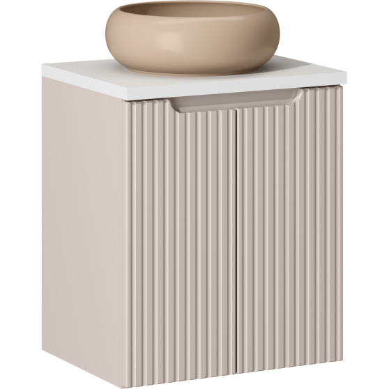 Szafka łazienkowa wisząca z umywalką 50 cm NOVA CASHMERE Podstawowe