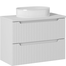 Szafka łazienkowa wisząca z umywalką 80 cm NOVA WHITE Podstawowe